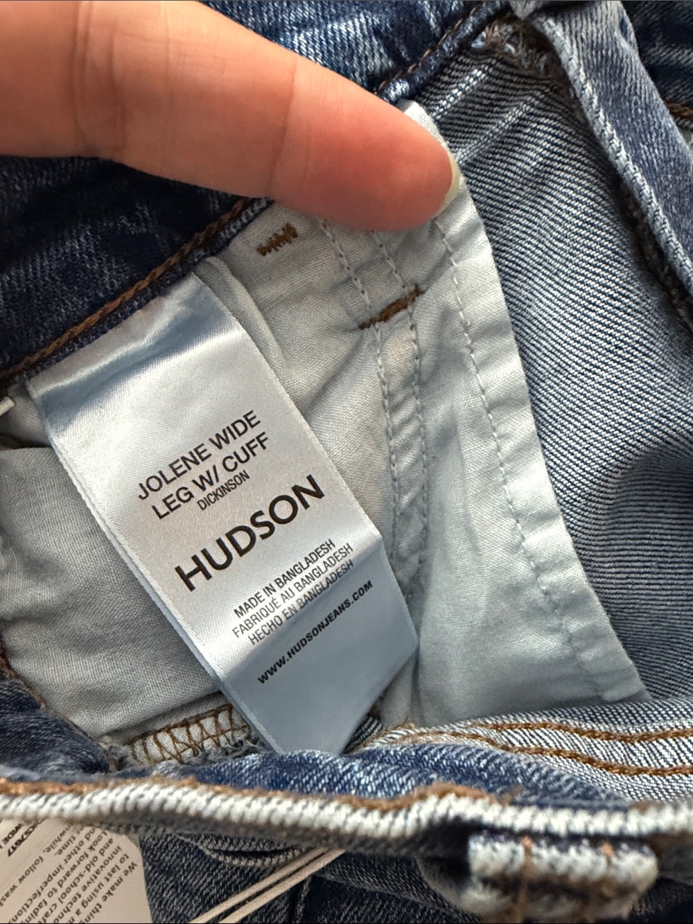 Hudson Jeans Women's Wide-Leg Jeans in Light Blue Denim “Dickinson” - Picture 8 of 12